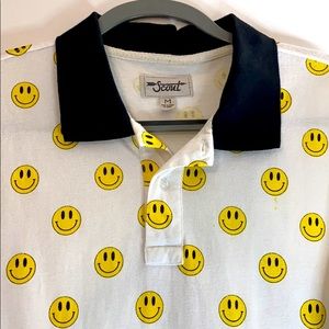 Men’s Scout Short Sleeve Smiley Face Polo Shirt